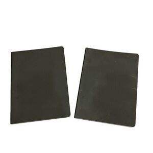 Set of Two Black Moleskine Softback Lined Notebook 10x7.5 Paper Craft Cover
